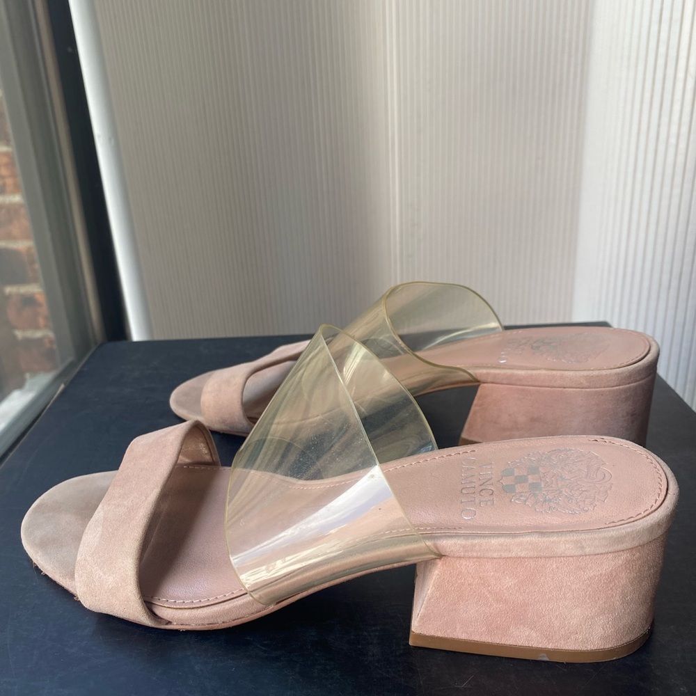VINCE CAMUTO Suede Slide Sandals